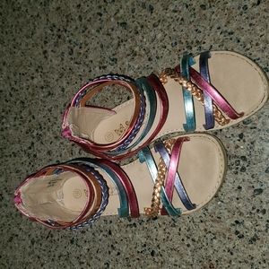 Girls Rainbow Sandals